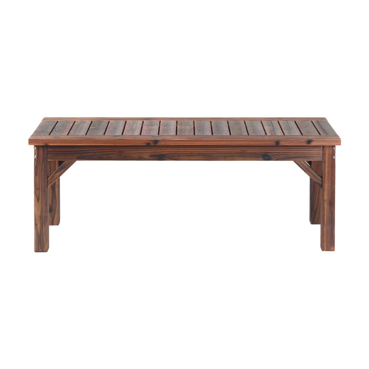 Gardeon Garden Benches Garden Seating Backless Timber Seat 120cm Brown