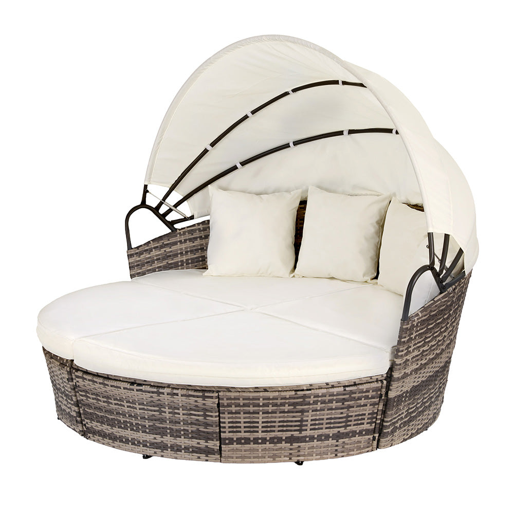 Premium Rattan Day Bed | Stylish Patio Lounge Set