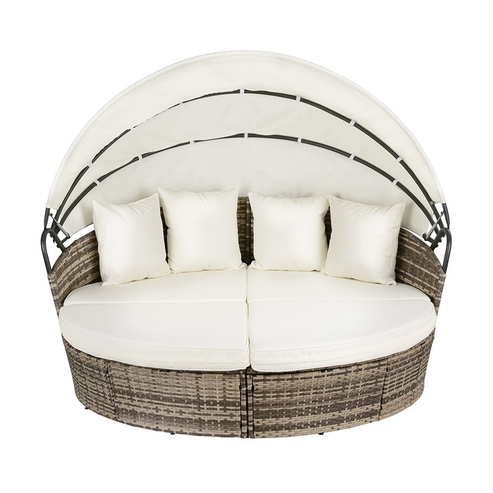 Premium Rattan Day Bed | Stylish Patio Lounge Set
