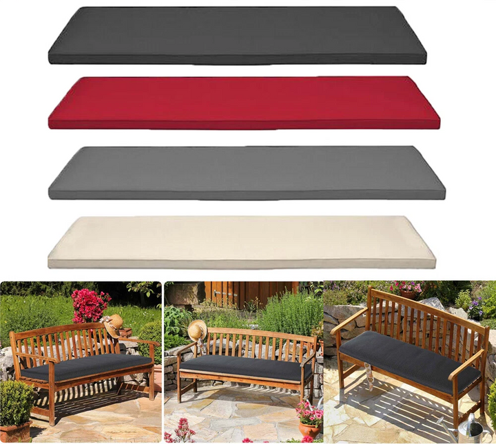 Outdoor Waterproof Fabric 2/3 Seater Garden Bench Swing Cushion