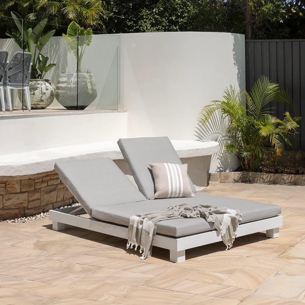 Shoal Bay Aluminium Double Sun Lounge – Adjustable
