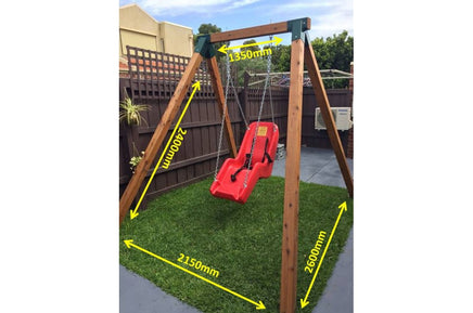 Free-standing-cypress-timber-swing-frame-for-adults