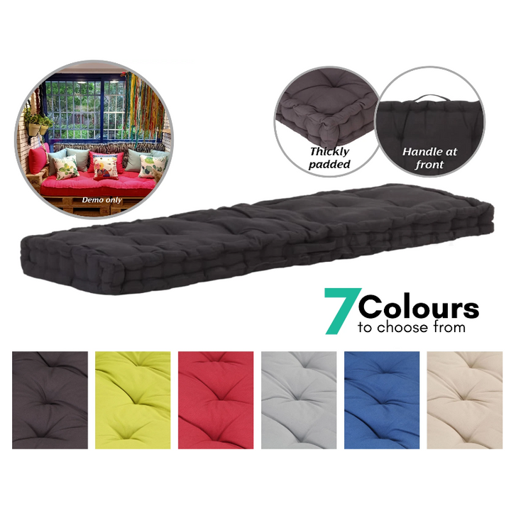 Thick Floor Cushion Cotton Bench Seat Pad 120x40cm