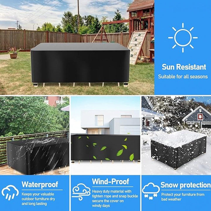 Rectangular Garden Furniture Cover, Lounge Bench Cover, Lounge Bench cover, Waterproof and UV resistant, Chairs and Benches,213 x 132 x 74 cm