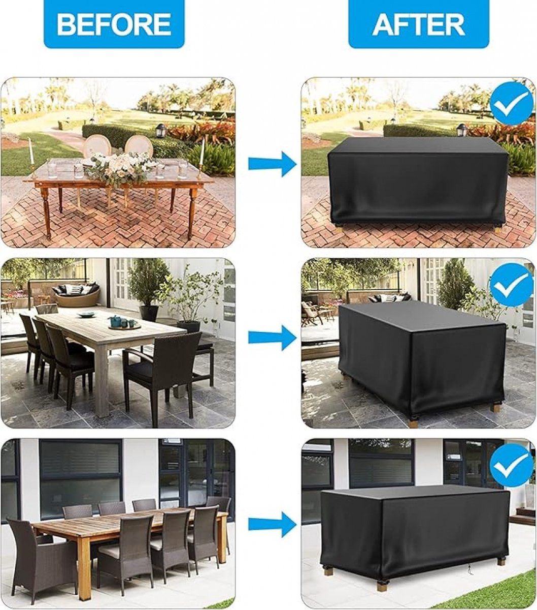 Rectangular Garden Furniture Cover, Lounge Bench Cover, Lounge Bench cover, Waterproof and UV resistant, Chairs and Benches,213 x 132 x 74 cm