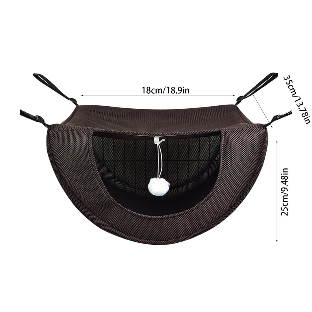 Brown Cat Cage Hammock, Hanging Soft Pet For Cats and Rabbits