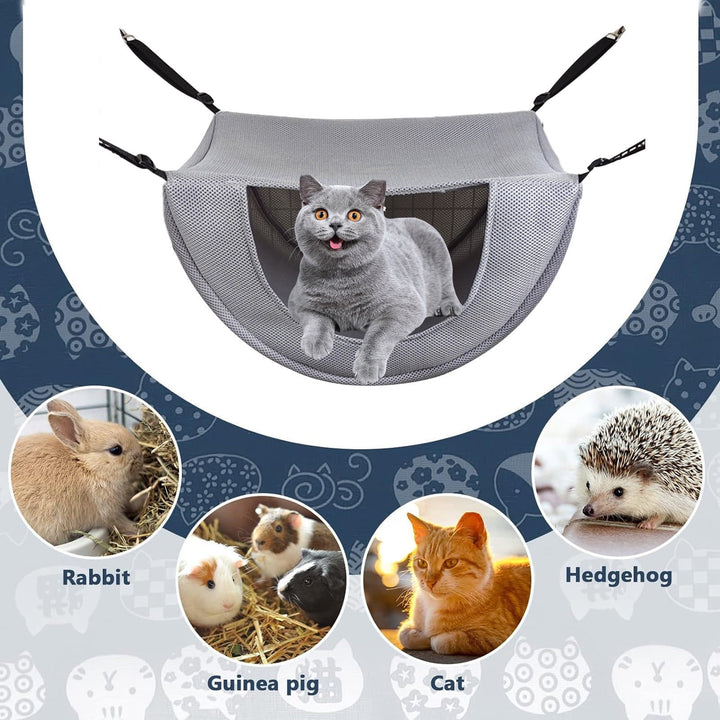 Grey Pet Hanging Bed For Cats and Rabbits