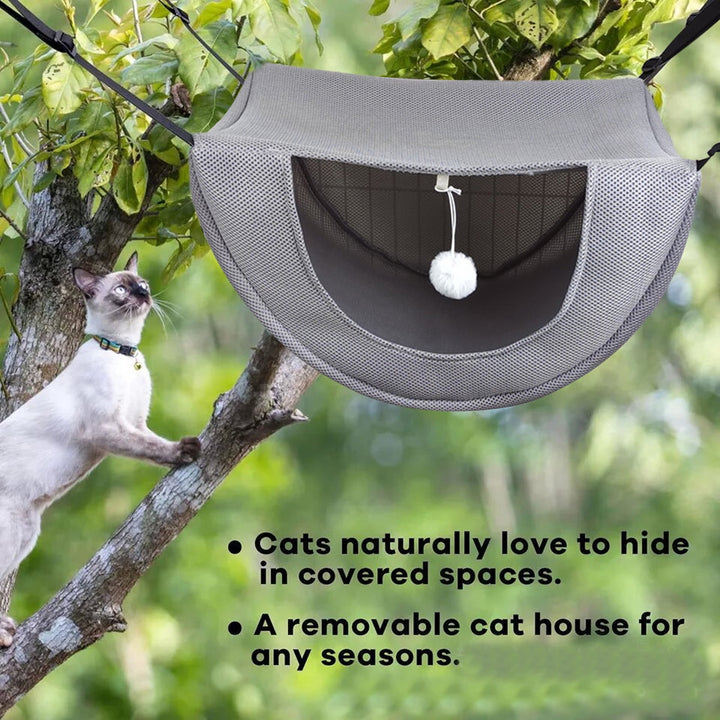 Grey Pet Hanging Bed For Cats and Rabbits
