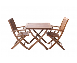 Outdoor Compact Folding Table and Chair Set (2-Pieces)
