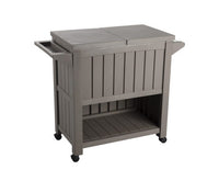 taupe-patio-serving-trolley-with-built-in-chiller-side-view