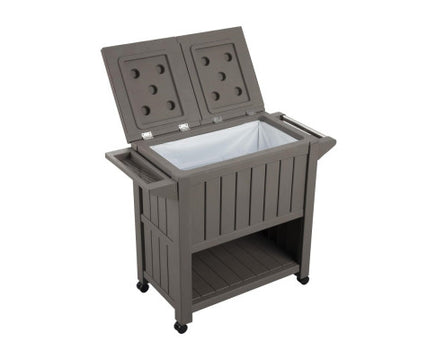 taupe-patio-serving-trolley-with-built-in-chiller
