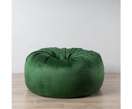 Fur Bean Bag Emerald Green