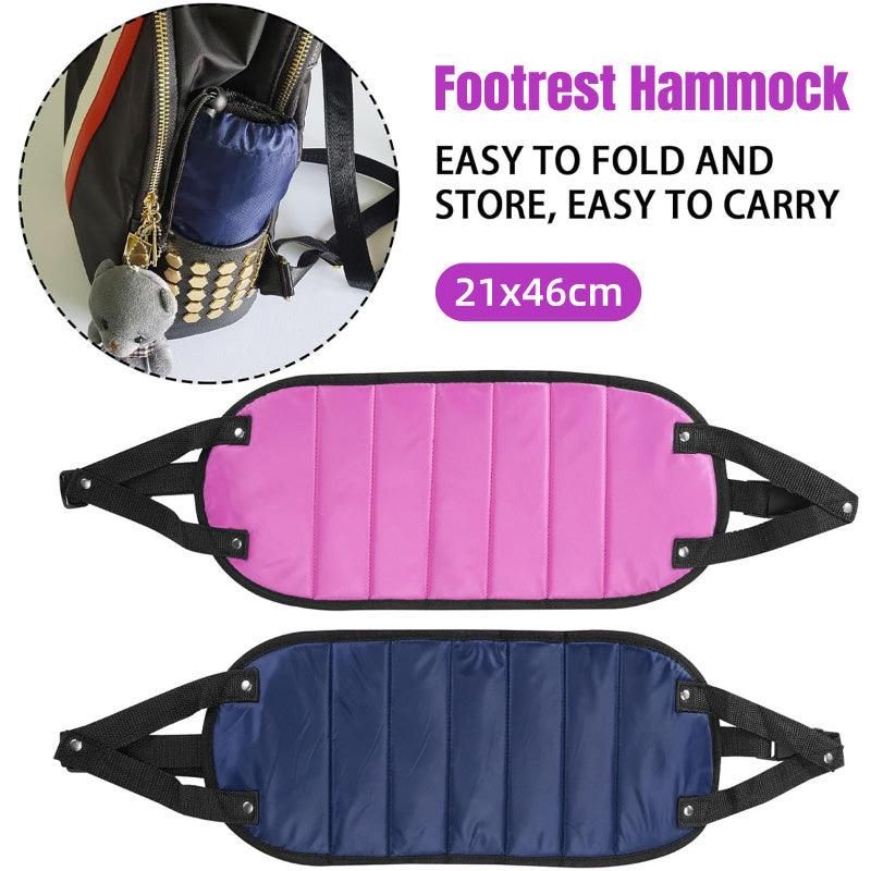 Travel Rest Hammock Office Foot Hammock Portable Rest for Relaxation Support - Rose Red