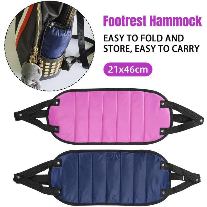Travel Rest Hammock Office Foot Hammock Portable Rest for Relaxation Support - Rose Red
