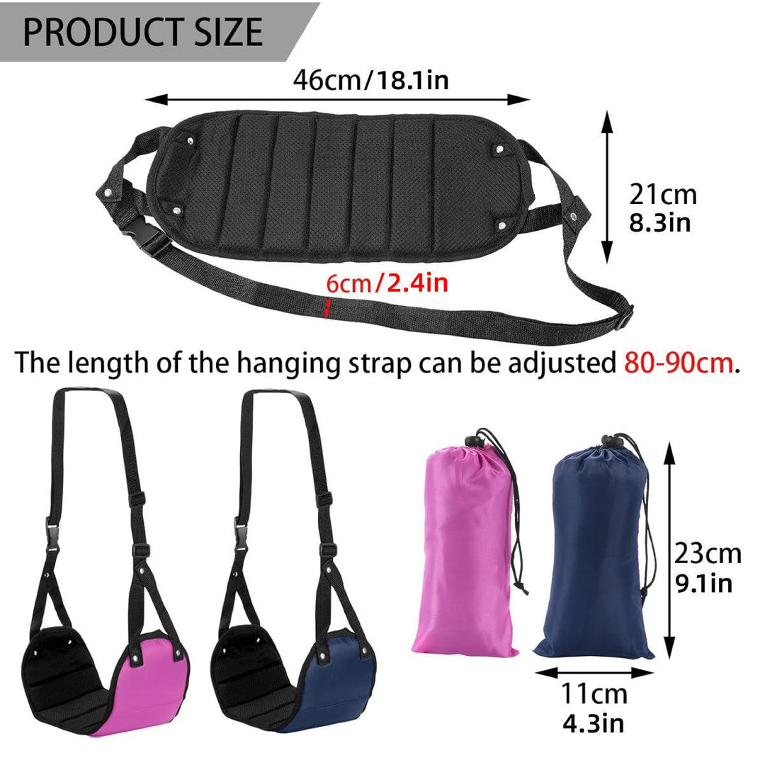 Travel Rest Hammock Office Foot Hammock Portable Rest for Relaxation Support - Rose Red