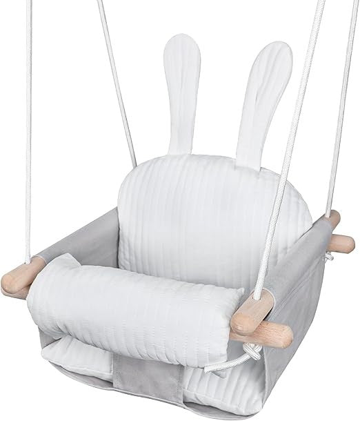 Canvas Baby Swing Outdoor & Baby Swing Chair | Wooden Hanging Seat