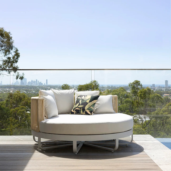 Swansea Outdoor Round Rope Daybed Sun Lounge – 160cm