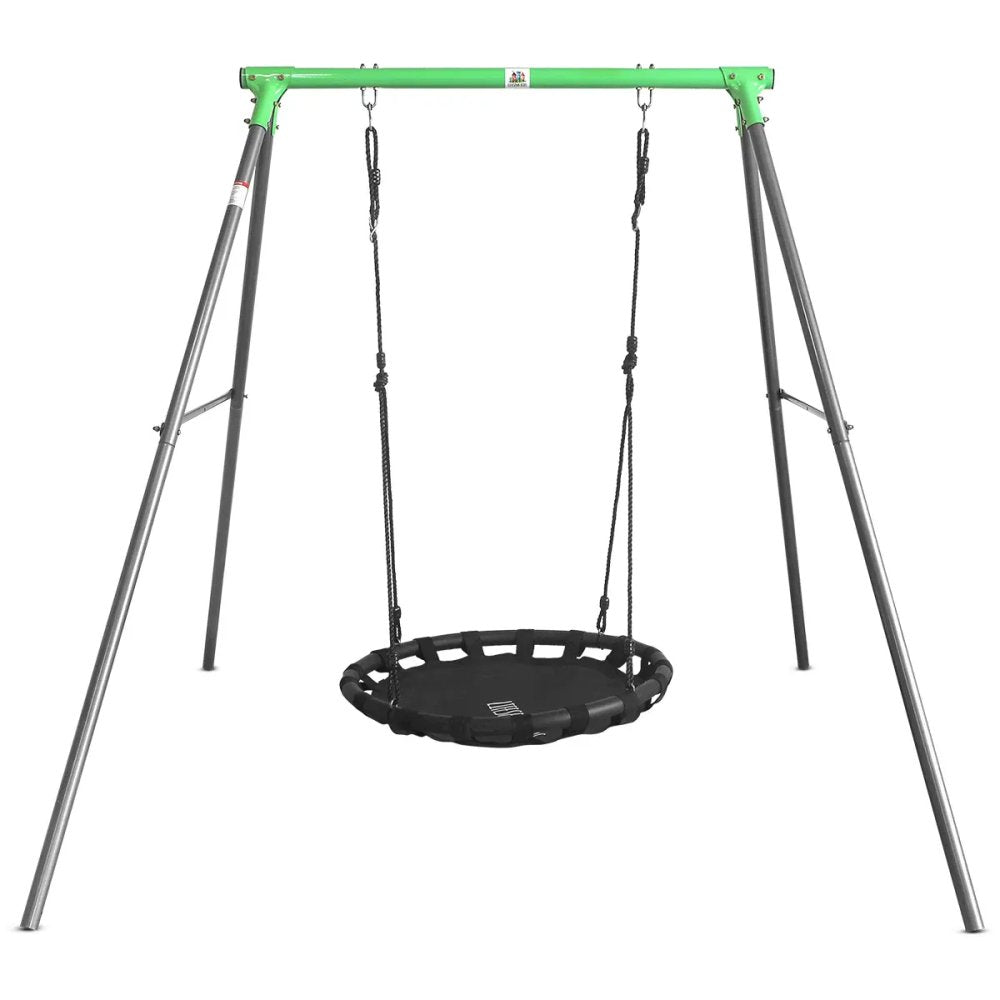100cm Kids Cellar Steel Swing Set with Nest Swing