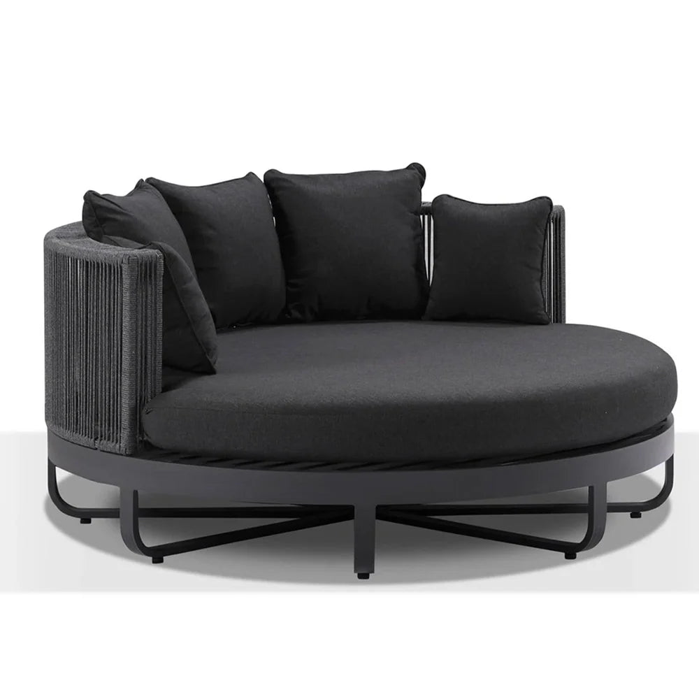 Swansea Outdoor Round Rope Daybed Sun Lounge – 160cm