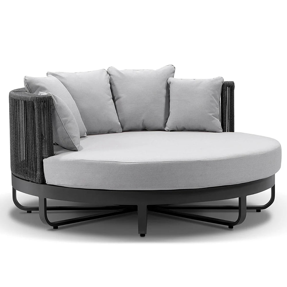 Swansea Outdoor Round Rope Daybed Sun Lounge – 160cm