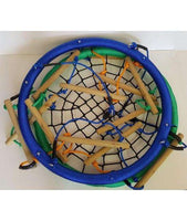 Climbing Ladder Nest Swing Seat with Wooden Rope Ladder