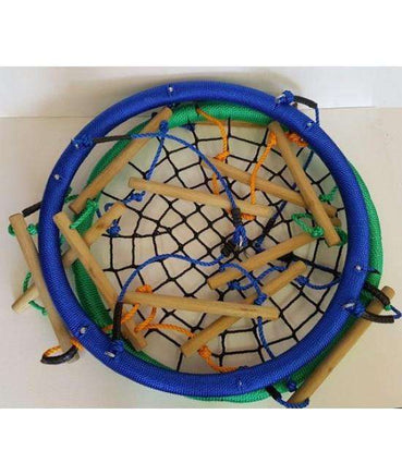 Climbing Ladder Nest Swing Seat with Wooden Rope Ladder