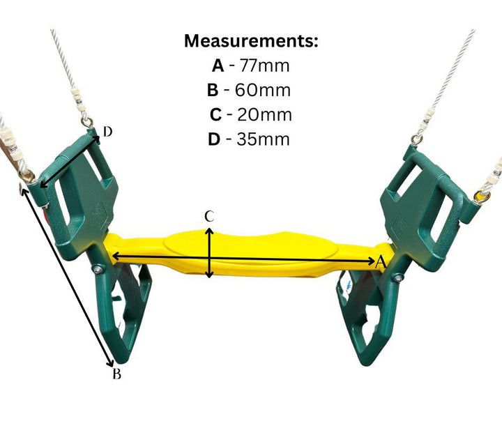 Double Swing Seat Gliders with Hanging Kit