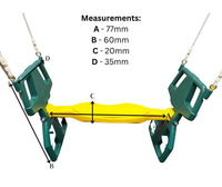 Double Swing Seat Gliders with Hanging Kit