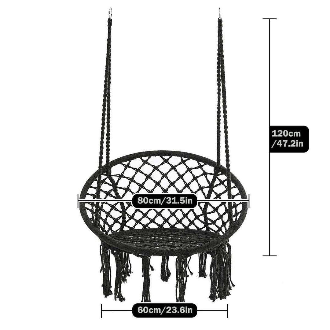 Hammock Swing Chair In Black Colour