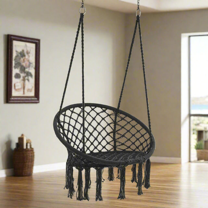 Hammock Swing Chair In Black Colour