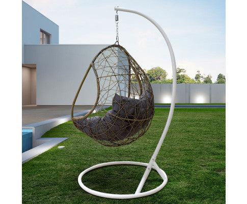 Hanging Egg Chair in Oatmeal and Grey Colour