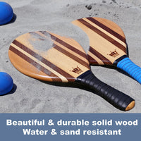 Hammer Crown Frescobol Paddle Set (Beach Stripes)