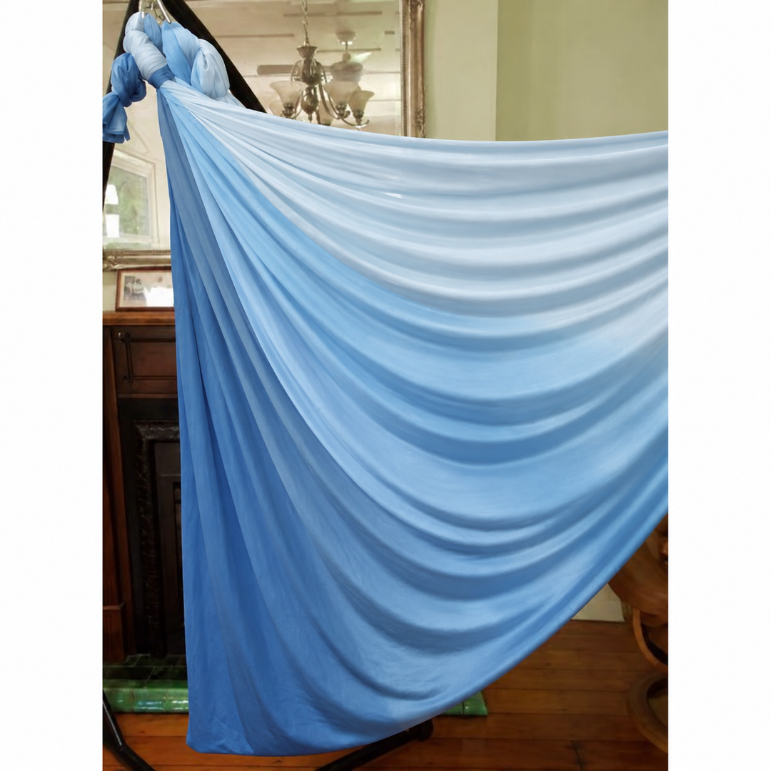 Adult Silky Nylon Sensory Wrap Swing – Teal Blue (450x250cm)