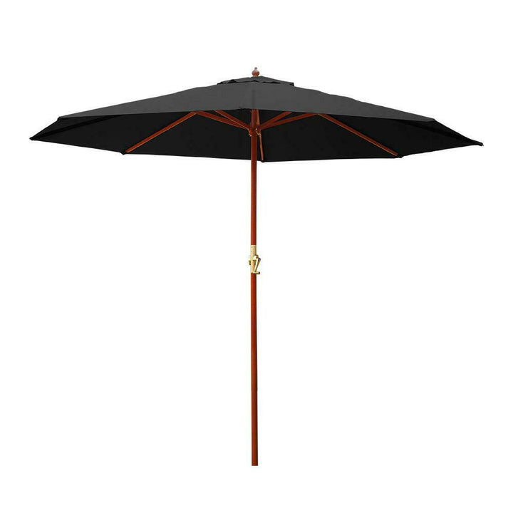 Instahut 3M Outdoor Umbrella Cantilever Black Stand