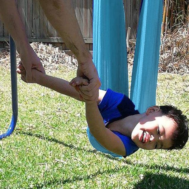 Medium Teal Nylon Wrap Swing (450x180cm)