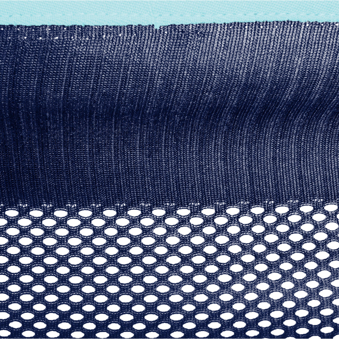 Mesh Double Hammock in Navy and Turquoise