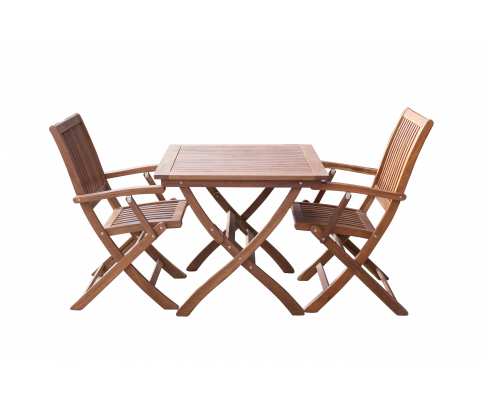 Outdoor Compact Folding Table and Chair Set (2-Pieces)