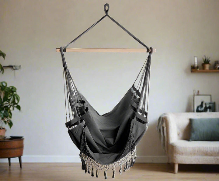 Outdoor Hanging Swing Chair - Grey