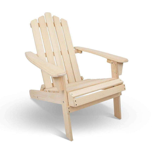 Outdoor Patio Wooden Deck Chair Set