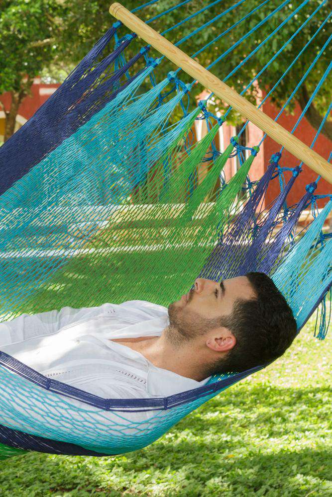 Resort Style Queen Size Hammock No Fringe (Oceanica)