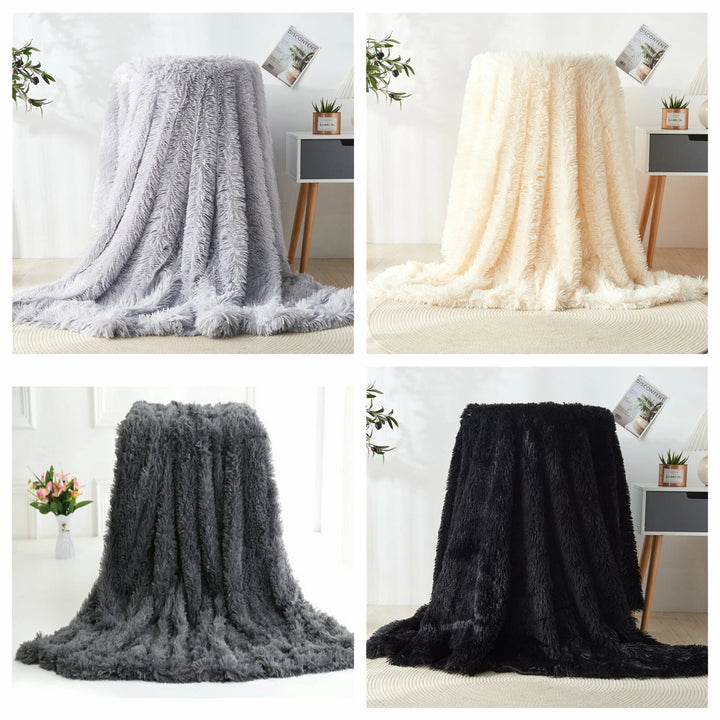 Sherpa All Size Faux Fur Throw Blanket