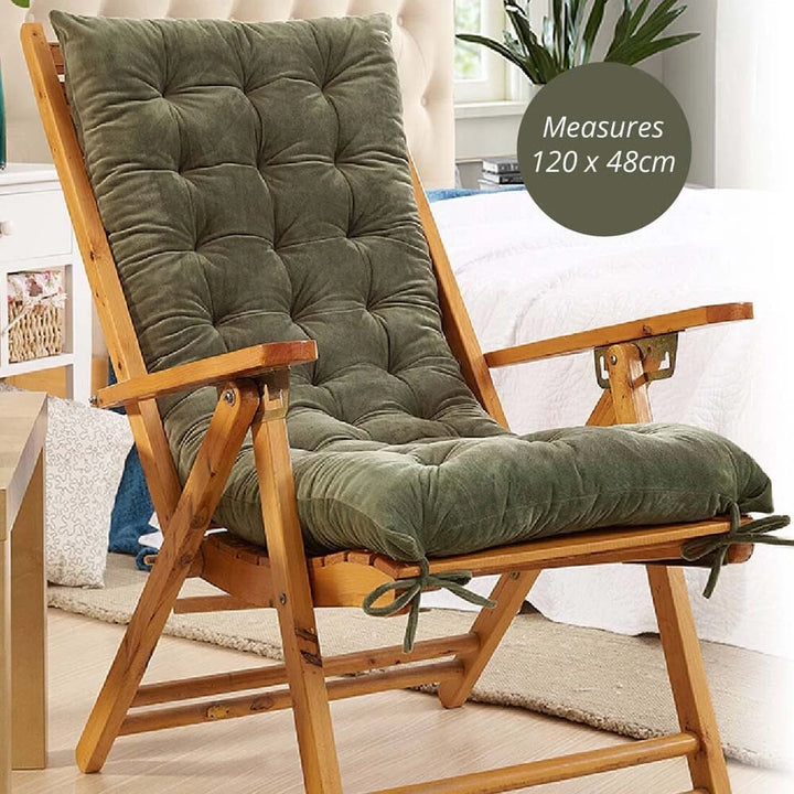 Tufted Full Chair Support Cushion 48cm x 120cm