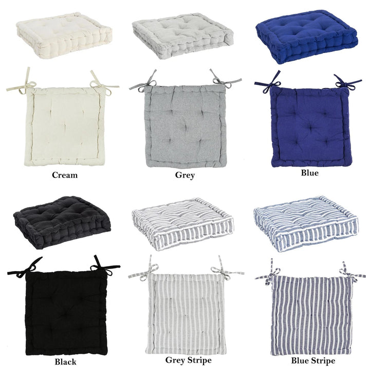 Square Padded French Mattress Dining Chair Cushion