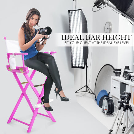 77cm-portable-directors-chair-in-pink-hue-photography
