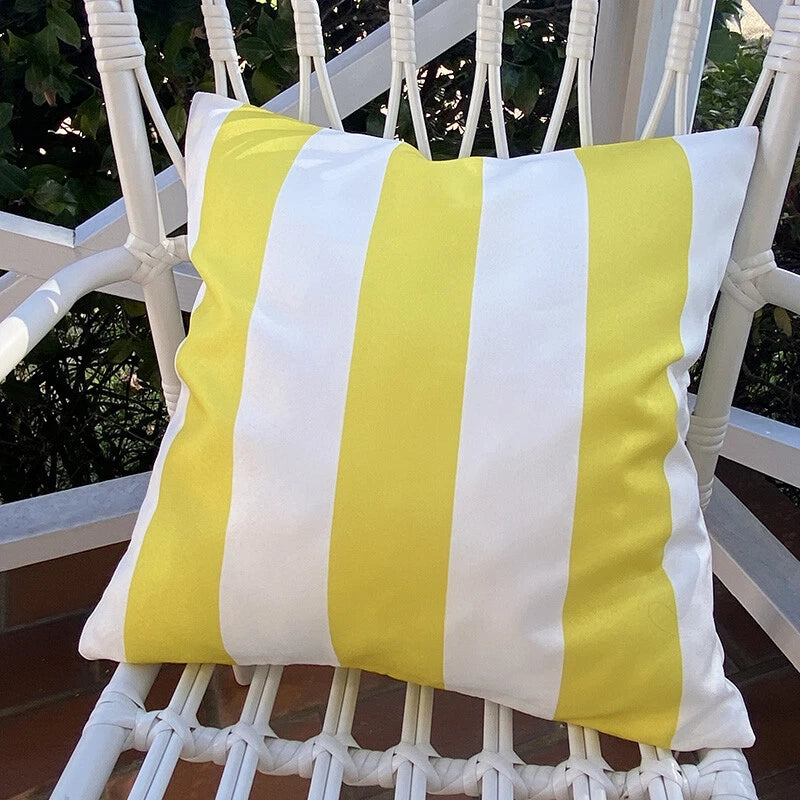 Water Resistant Multi Colour Stripes Cushion Cover