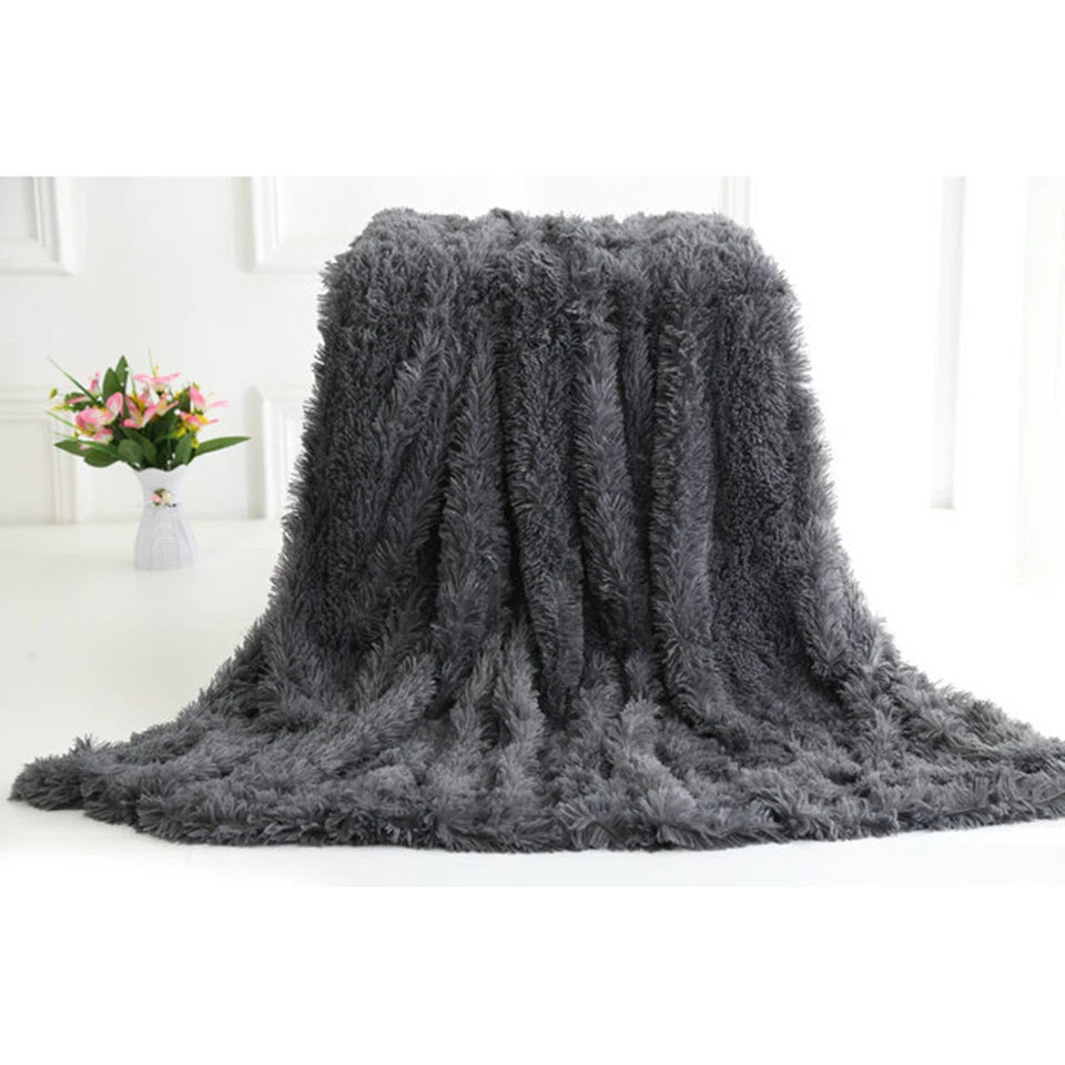 Sherpa All Size Faux Fur Throw Blanket