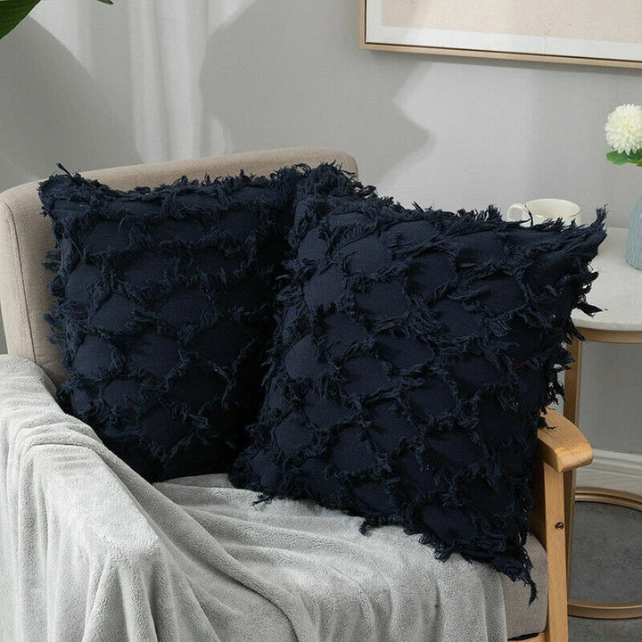 Boho Water Resistant Cushion Cover Tassels
