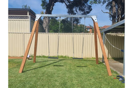 In-Ground-Double-Swing-Frame-With-Steel-Beam