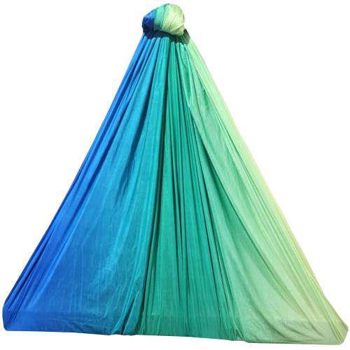 Large Tritone Silky Nylon Wrap Swing (Blue Green) (450x250cm)