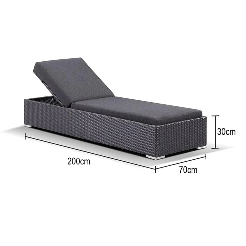 Buy Outdoor Wicker Sun Lounge – Adjustable